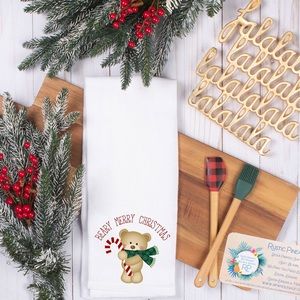 Berry Merry Christmas Waffle Weave Towel